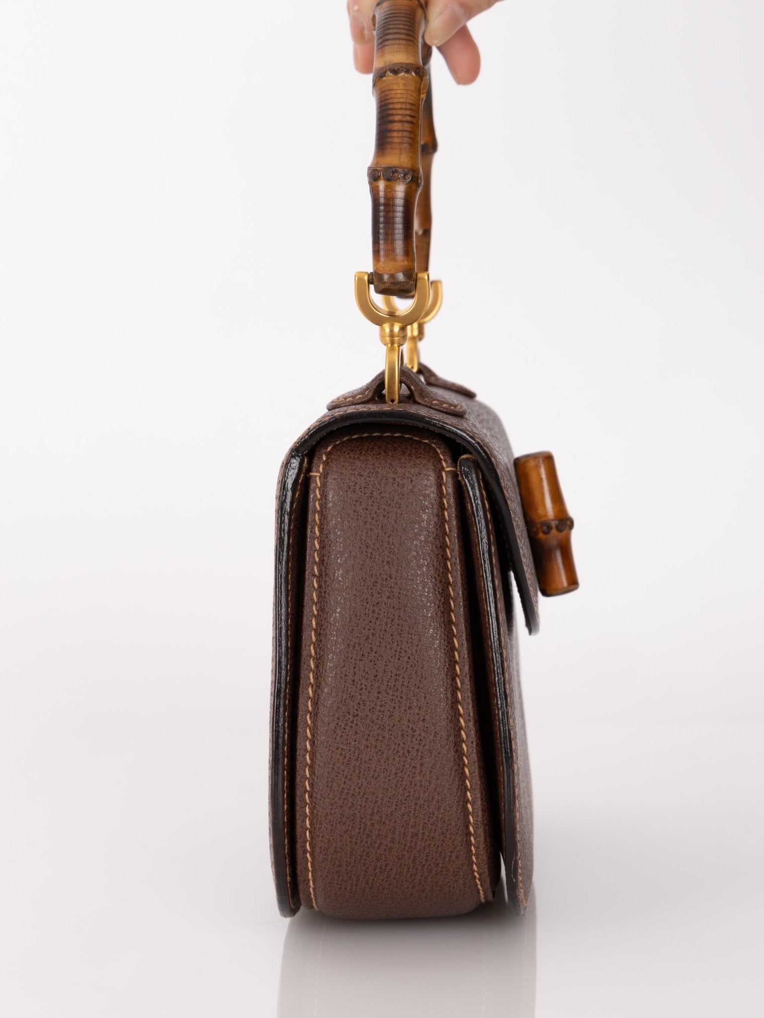 Gucci Bamboo Turnlock Small Top Handle - FashioNica
