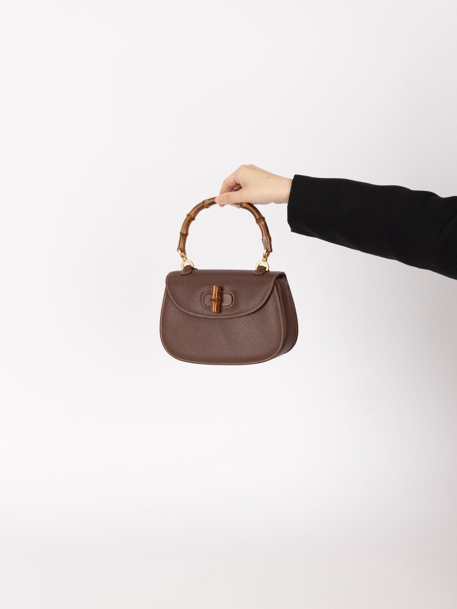 Gucci Bamboo Turnlock Small Top Handle - FashioNica