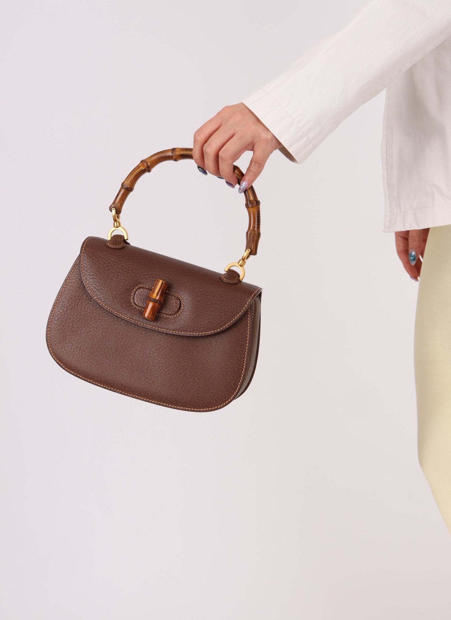 Gucci Bamboo Turnlock Small Top Handle - FashioNica