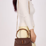 Gucci Bamboo Turnlock Small Top Handle - FashioNica
