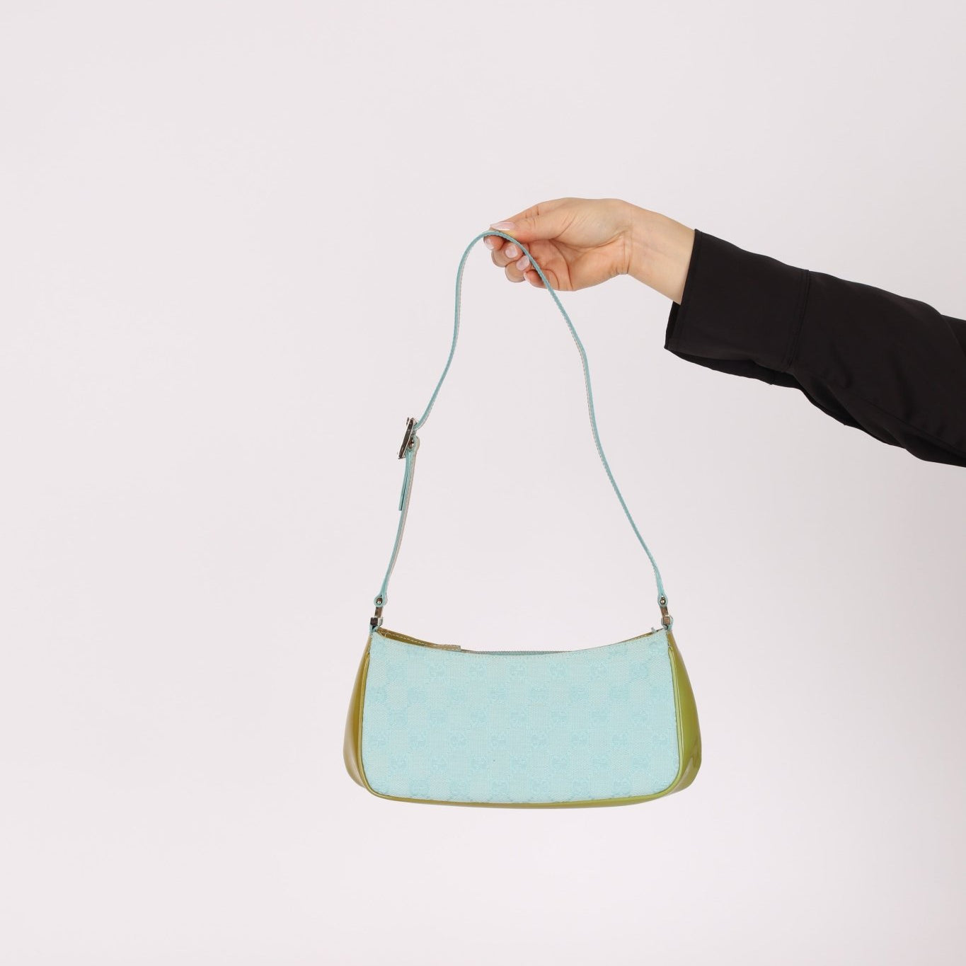 Gucci Bicolor GG Canvas Shoulder Bag - FashioNica