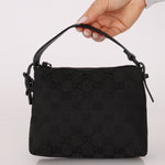 Gucci Black GG Canvas Mini Pochette - FashioNica