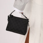 Gucci Black GG Canvas Mini Pochette - FashioNica