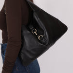 Gucci Black Leather Jackie O Hobo - FashioNica