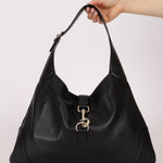 Gucci Black Leather Jackie O Hobo - FashioNica