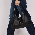 Gucci Black Leather Jackie O Hobo - FashioNica