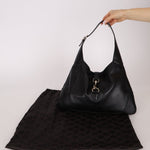 Gucci Black Leather Jackie O Hobo - FashioNica