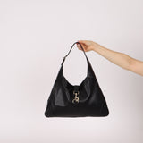 Gucci Black Leather Jackie O Hobo - FashioNica
