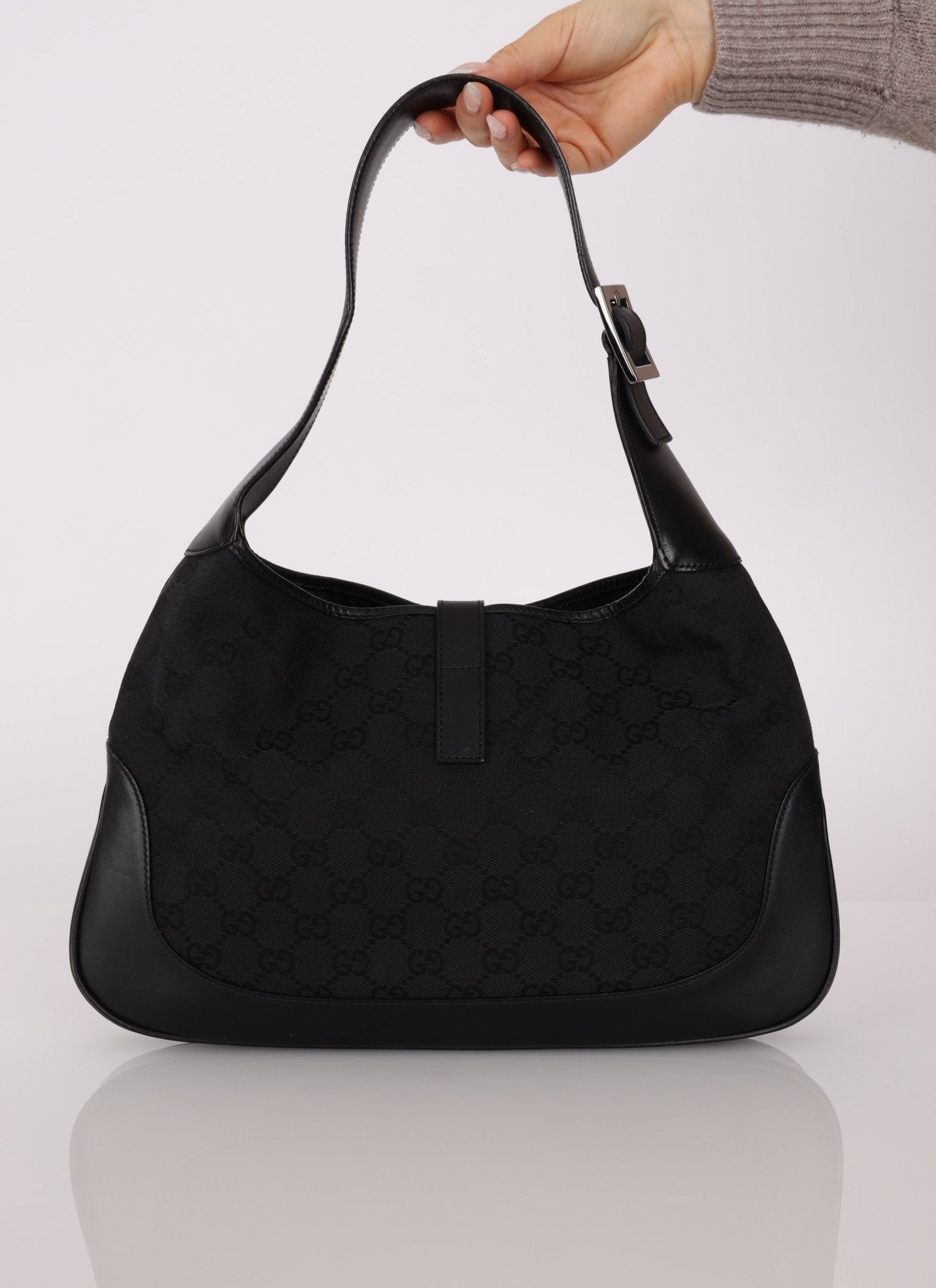 Gucci Black Monogram Jackie - FashioNica