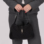 Gucci Black Monogram Jackie - FashioNica