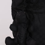Gucci Black Monogram Nylon Teddy Bear Tote - FashioNica