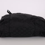 Gucci Black Monogram Nylon Teddy Bear Tote - FashioNica