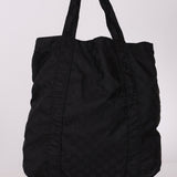 Gucci Black Monogram Nylon Teddy Bear Tote - FashioNica