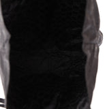 Gucci Black Monogram Nylon Teddy Bear Tote - FashioNica