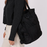 Gucci Black Monogram Nylon Teddy Bear Tote - FashioNica