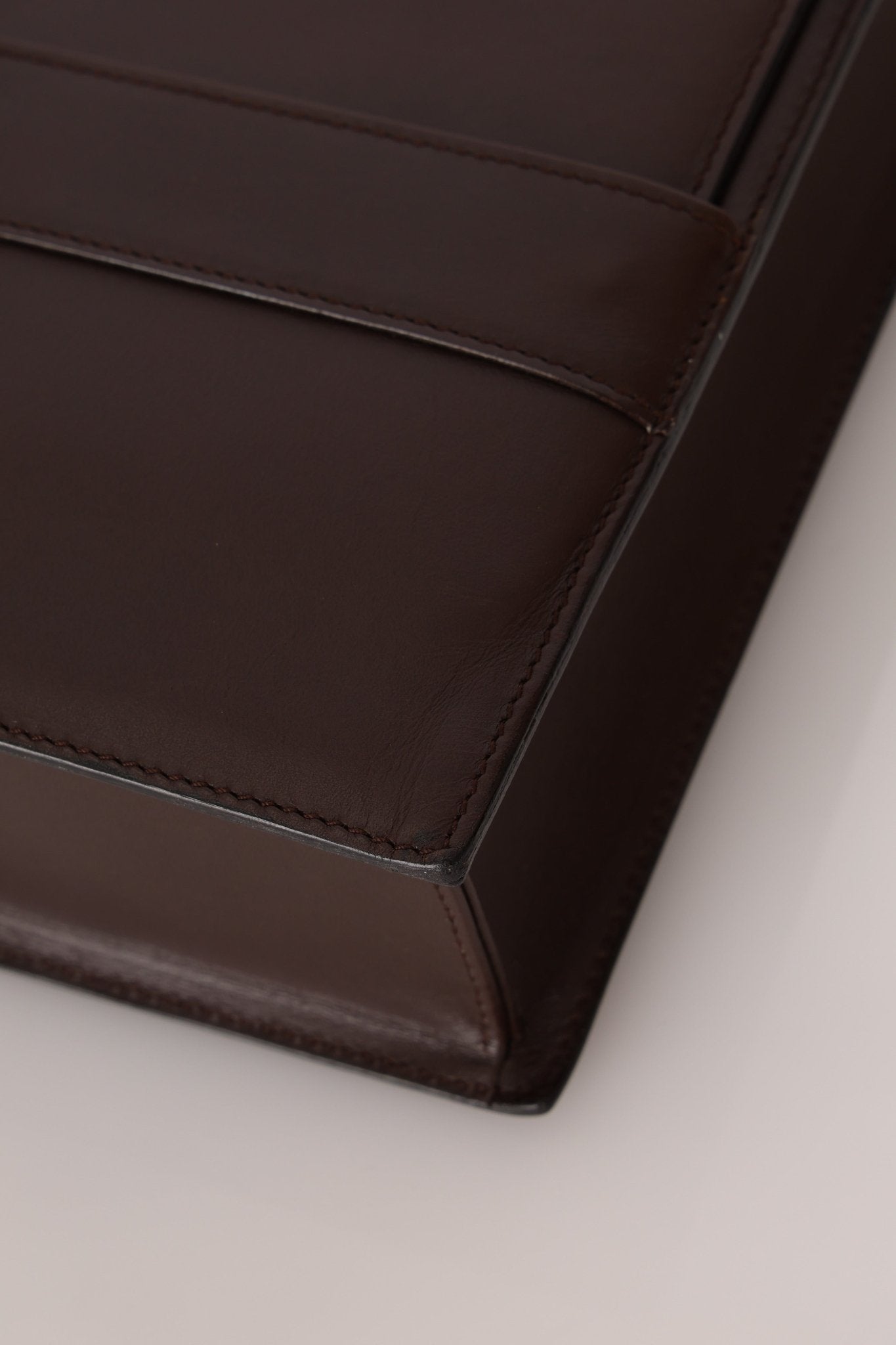 Gucci Box Calf Chocolate Square G Flap Bag - FashioNica