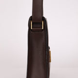 Gucci Box Calf Chocolate Square G Flap Bag - FashioNica