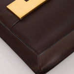 Gucci Box Calf Chocolate Square G Flap Bag - FashioNica