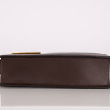 Gucci Box Calf Chocolate Square G Flap Bag - FashioNica
