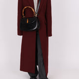 Gucci Boxcalf Bamboo Turnlock Medium Top Handle with Strap - FashioNica