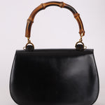 Gucci Boxcalf Bamboo Turnlock Medium Top Handle with Strap - FashioNica