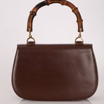 Gucci Boxcalf Chocolate Bamboo Top Handle - FashioNica