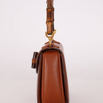 Gucci Brown Bamboo Turnlock Top Handle with Strap - FashioNica