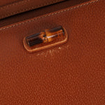 Gucci Brown Bamboo Turnlock Top Handle with Strap - FashioNica