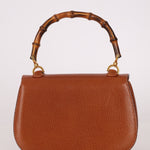 Gucci Brown Bamboo Turnlock Top Handle with Strap - FashioNica