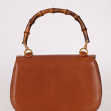 Gucci Brown Bamboo Turnlock Top Handle with Strap - FashioNica