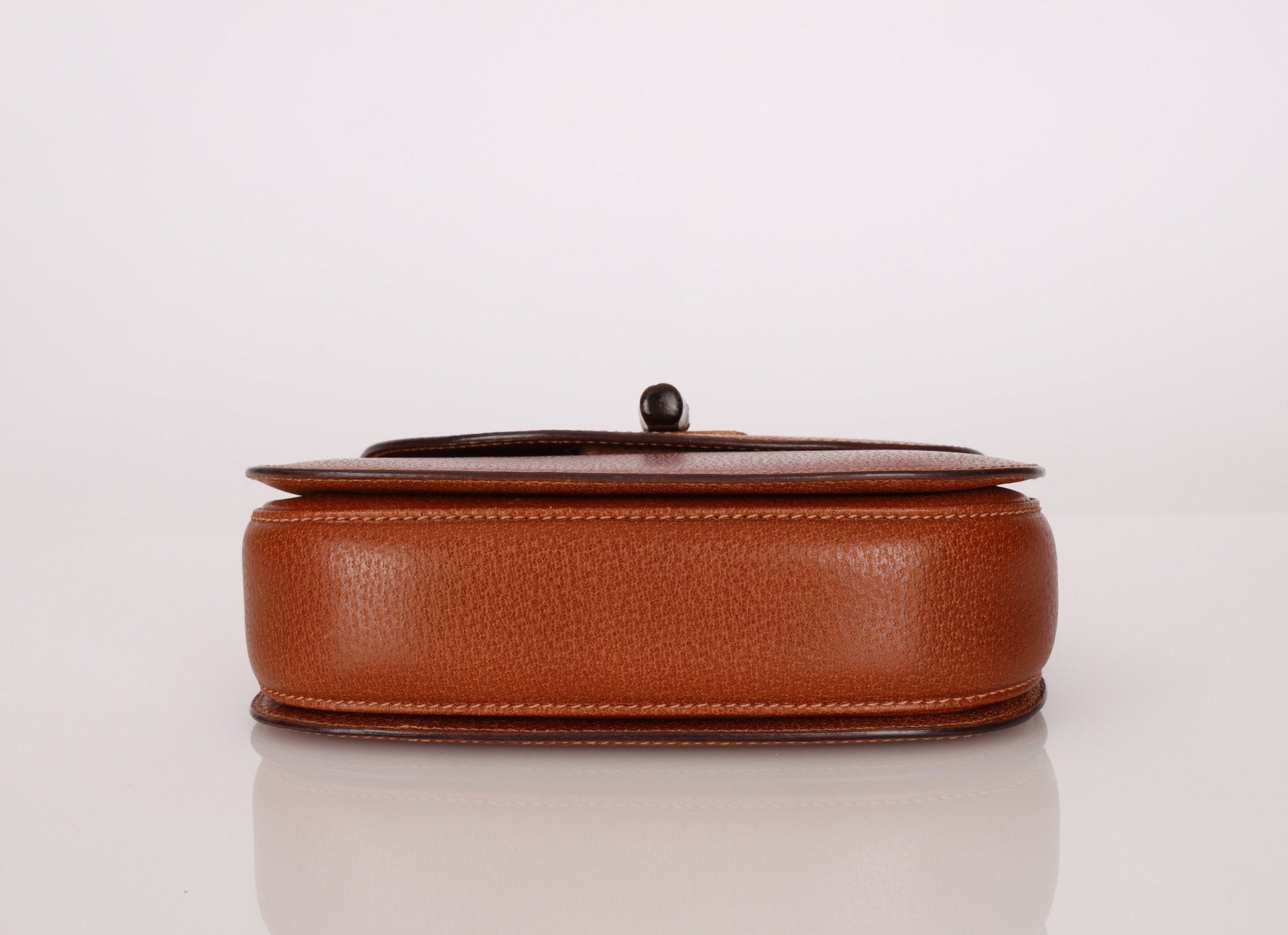 Gucci Brown Bamboo Turnlock Top Handle with Strap - FashioNica