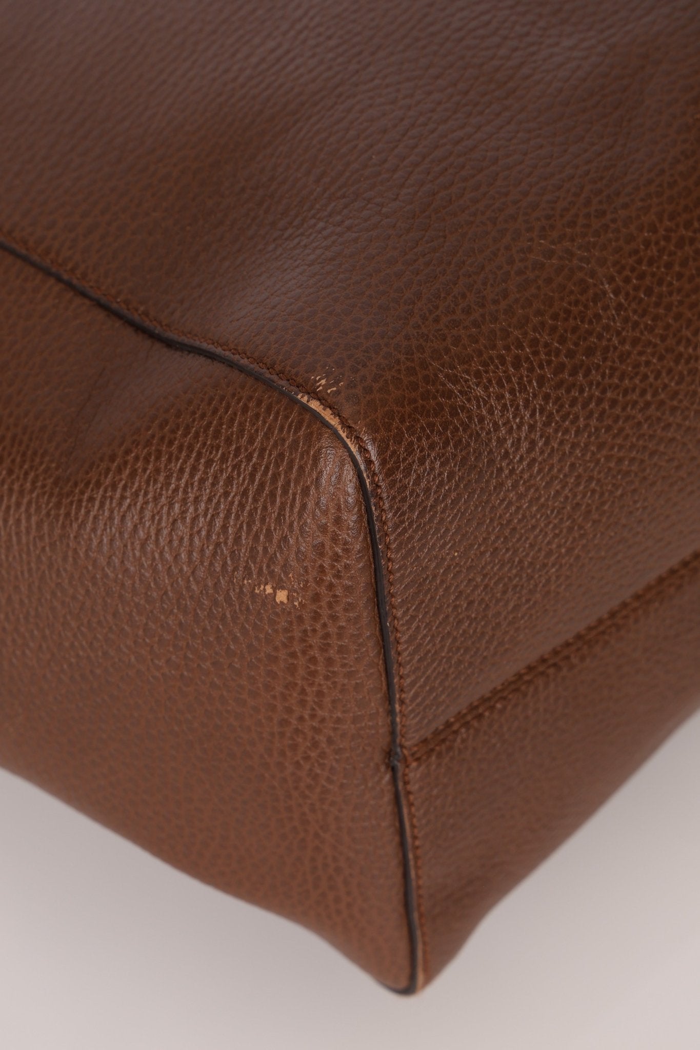 Gucci Brown Leather Medium Swing Tote - FashioNica