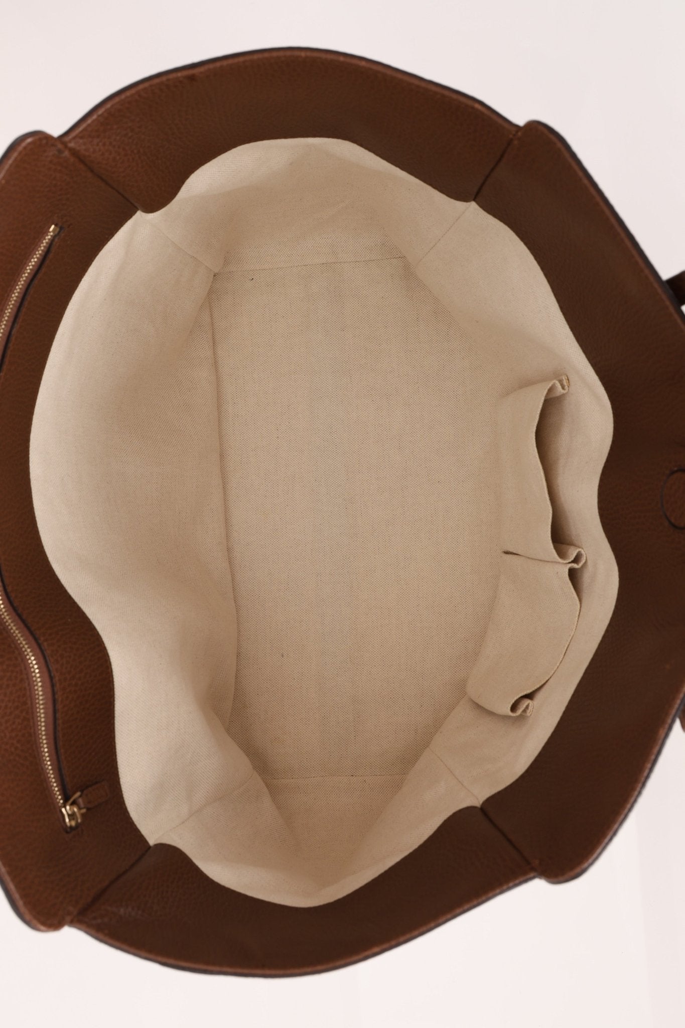 Gucci Brown Leather Medium Swing Tote - FashioNica