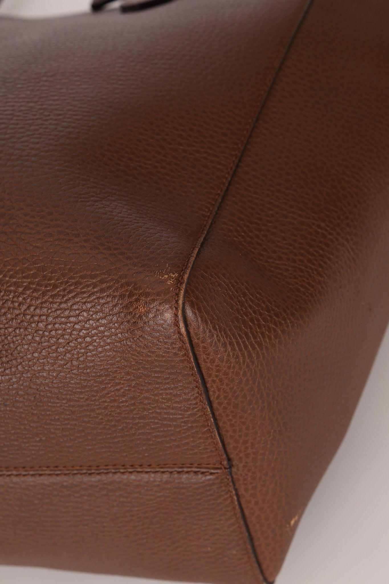 Gucci Brown Leather Medium Swing Tote - FashioNica