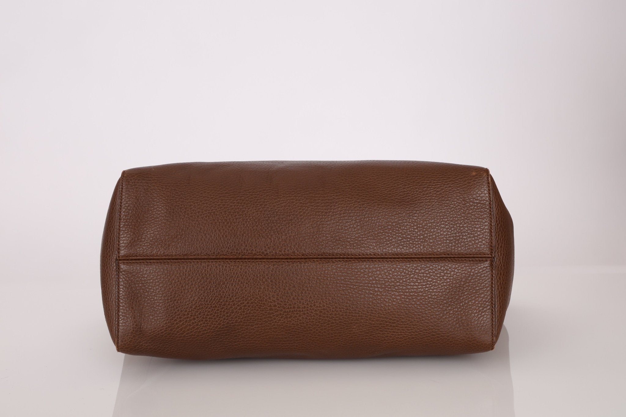 Gucci Brown Leather Medium Swing Tote - FashioNica