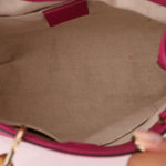 Gucci Calfskin Bamboo Bright Bougainville Mini Shopper Tote - FashioNica