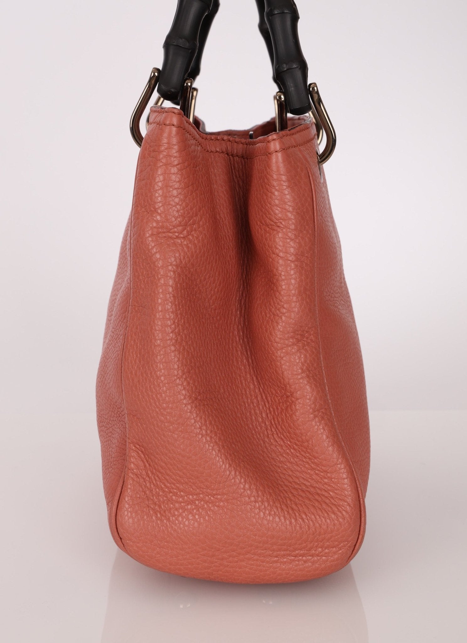 Gucci Calfskin Bamboo Shopper Mini Tote with Strap - FashioNica