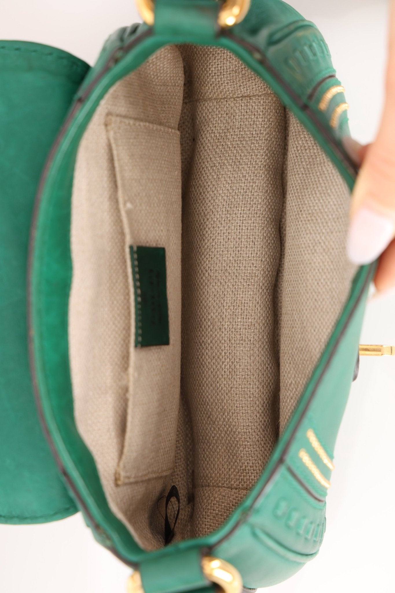 Gucci Calfskin Snaffle Bit Bamboo Shoulder Bag - FashioNica