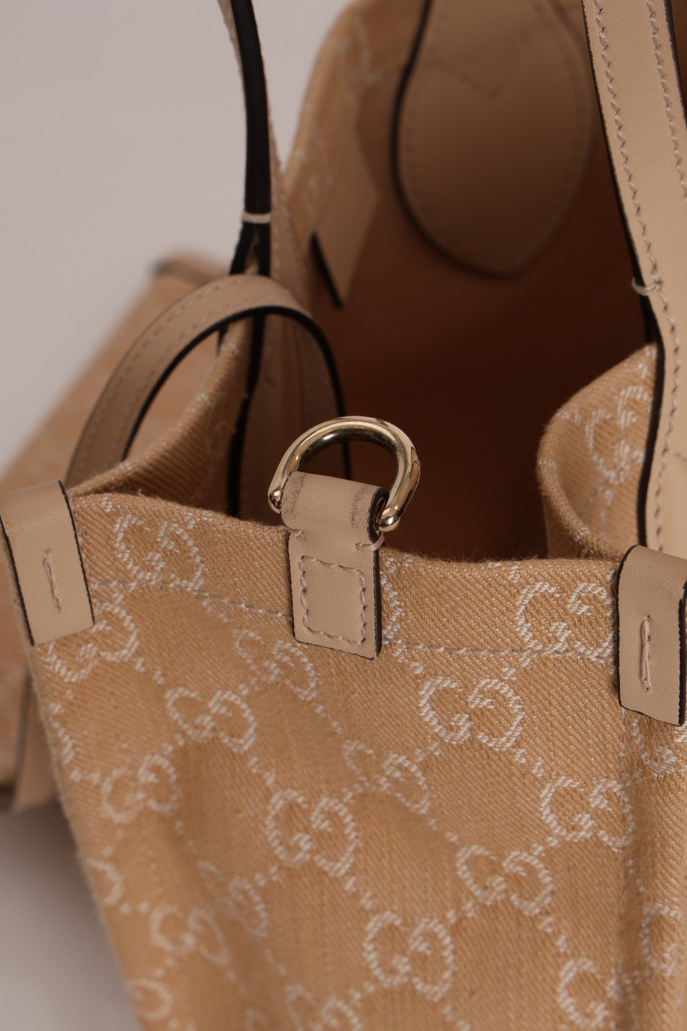 Gucci Canvas GG Denim Ophidia Medium Tote w/ Pouch - FashioNica