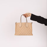 Gucci Canvas GG Denim Ophidia Medium Tote w/ Pouch - FashioNica