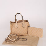 Gucci Canvas GG Denim Ophidia Medium Tote w/ Pouch - FashioNica
