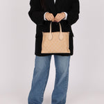 Gucci Canvas GG Denim Ophidia Medium Tote w/ Pouch - FashioNica