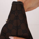 Gucci Canvas Monogram Chocolate Tote - FashioNica