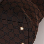 Gucci Canvas Monogram Chocolate Tote - FashioNica