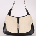 Gucci Canvas Paperclip Chain Jackie - FashioNica