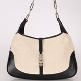 Gucci Canvas Paperclip Chain Jackie - FashioNica