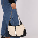 Gucci Canvas Paperclip Chain Jackie - FashioNica