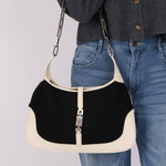 Gucci Canvas Paperclip Chain Jackie - FashioNica