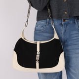 Gucci Canvas Paperclip Chain Jackie - FashioNica