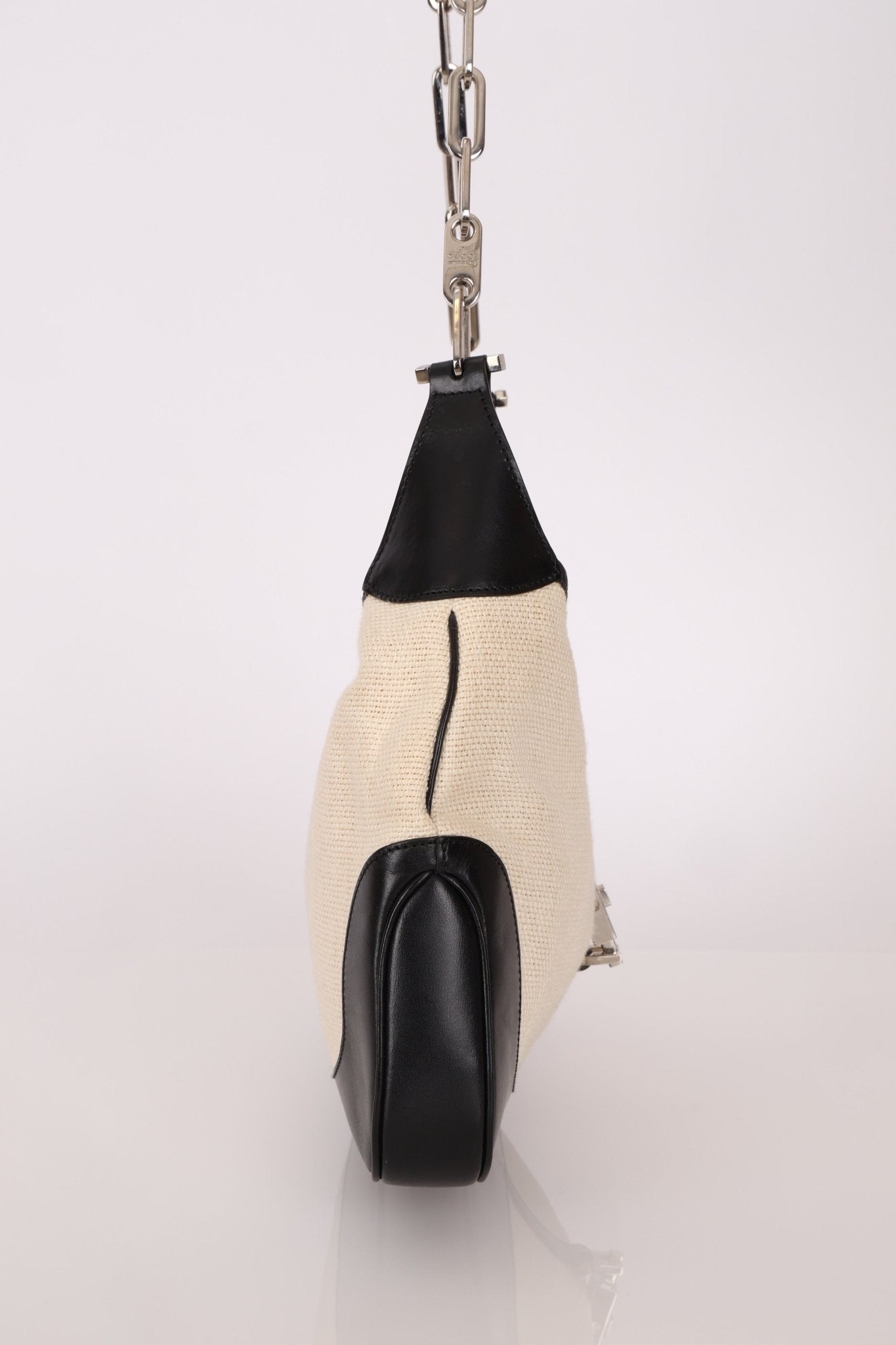 Gucci Canvas Paperclip Chain Jackie - FashioNica